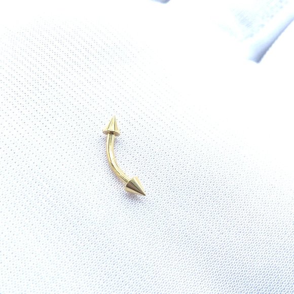 16G Spikes Daith Earring Eyebrow Piercing Rook Earring Rook Piercing Eyebrow - Picture 4 of 5